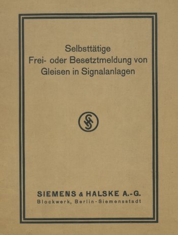 Titel und S&H-Symbol im Rahmen aus zwei schwarzen Linien