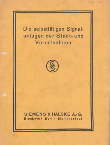 Titel und S&H-Symbol im Rahmen aus zwei schwarzen Linien, dunkelgelber Hintergrund