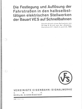 Titel und VES-Symbol