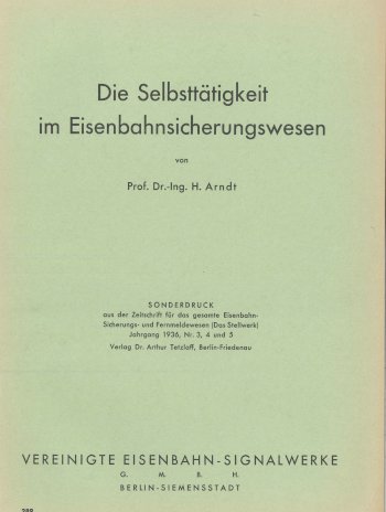 Titel, Autor, Sonderdruck aus …, blaßgrüner Hintergrund