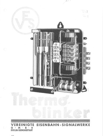 VES-Symbol, geöffneter Thermoblinker (Glasröhrchen mit Quecksilber, Klemmleiste), Titel